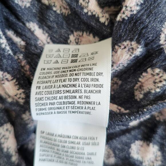 American Eagle Outfitters Maxi Dress Navy Spaghetti Straps Ruffle Women XS - Picture 12 of 12